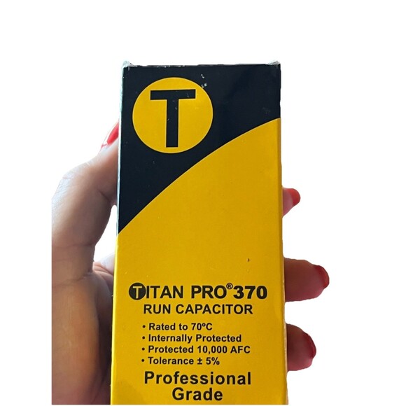 Titan Pro TRCD455 HVAC Round Dual Run Capacitor. 45+5 370 VAC A/C PACKARD - Picture 1 of 8